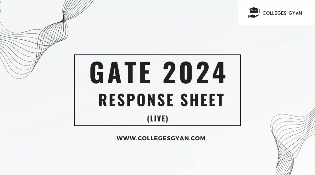 gate 2024 response sheet