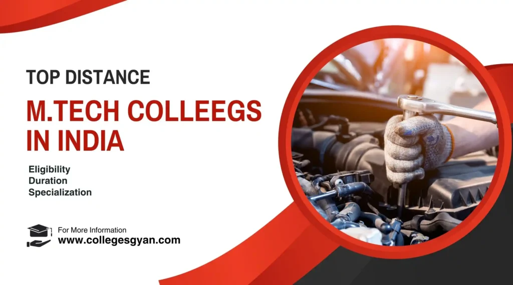 distance mtech colleges in india