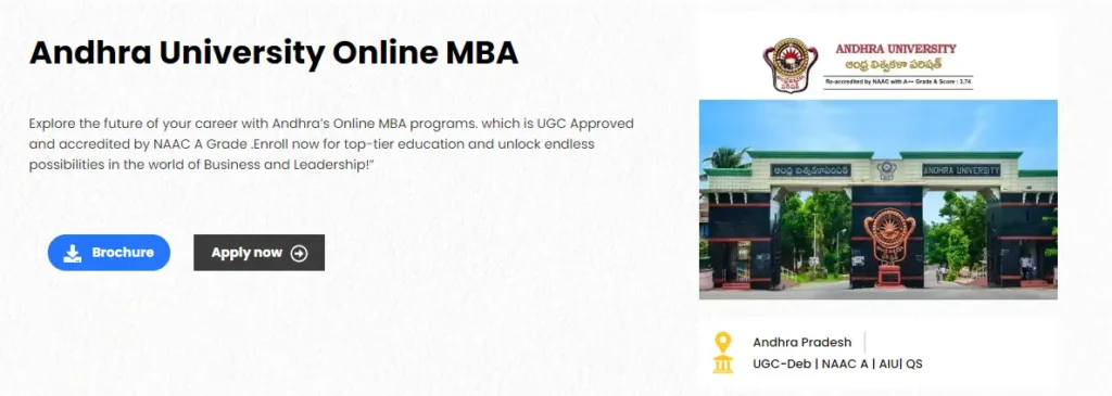 andhra online mba