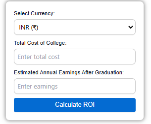 University roi calculator