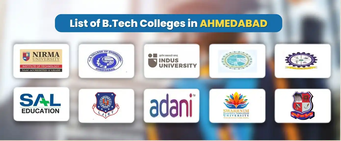 list of btech in ahmedabad